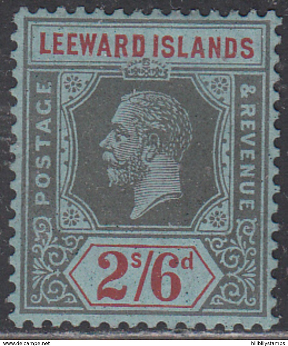 LEEWARD ISLANDS     SCOTT NO. 56    MINT HINGED     YEAR 1912     WMK-3 - Leeward  Islands