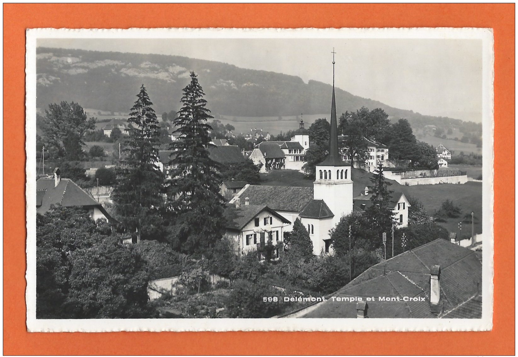 Délémont Temple Et Mont-Croix - Delémont