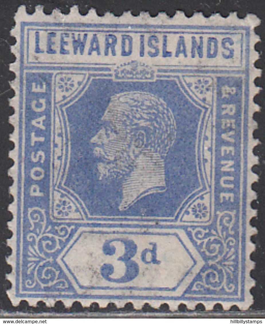 LEEWARD ISLANDS     SCOTT NO. 71   MINT HINGED     YEAR 1921     WMK-4 - Leeward  Islands