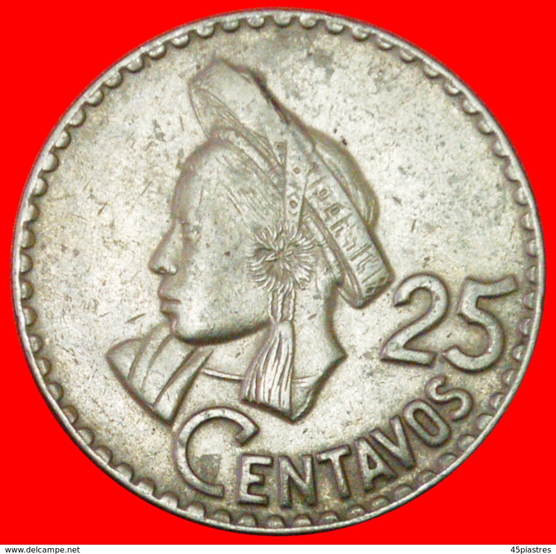 # BIRD (1967-1970): GUATEMALA ★ 25 CENTAVOS 1970! LOW START ★ NO RESERVE! - Guatemala