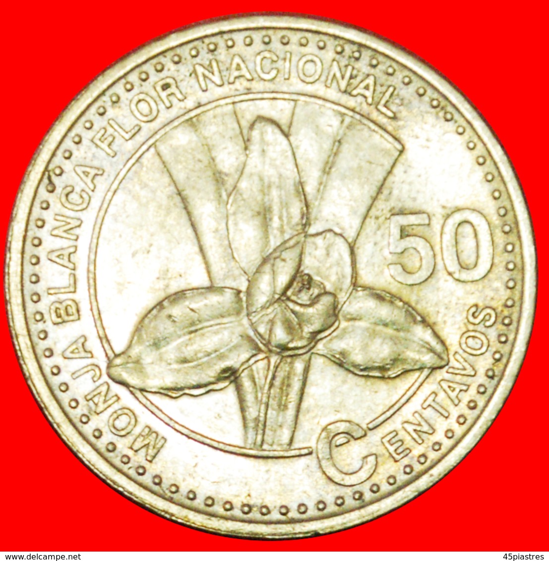 # ORCHID (1998-2007): GUATEMALA ★ 50 CENTAVOS 2007! LOW START ★ NO RESERVE! - Guatemala