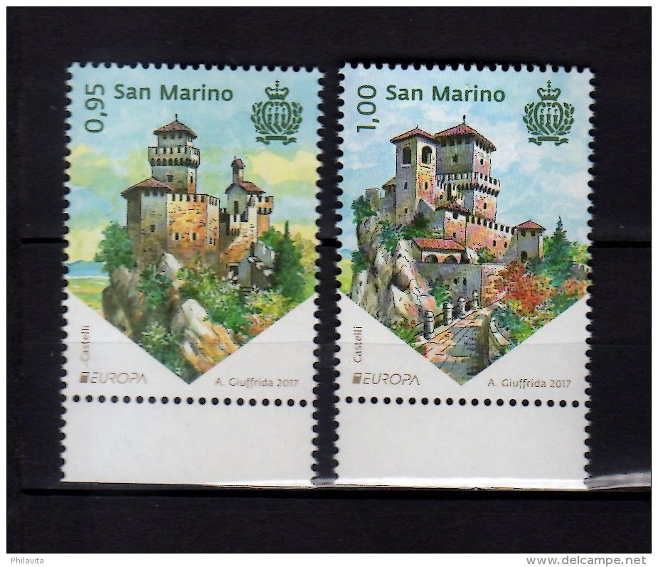 2017 San Marino -- Europa CEPT - Castles - MNH** MiNr. 2707 - 2708 (zz17) - Ungebraucht