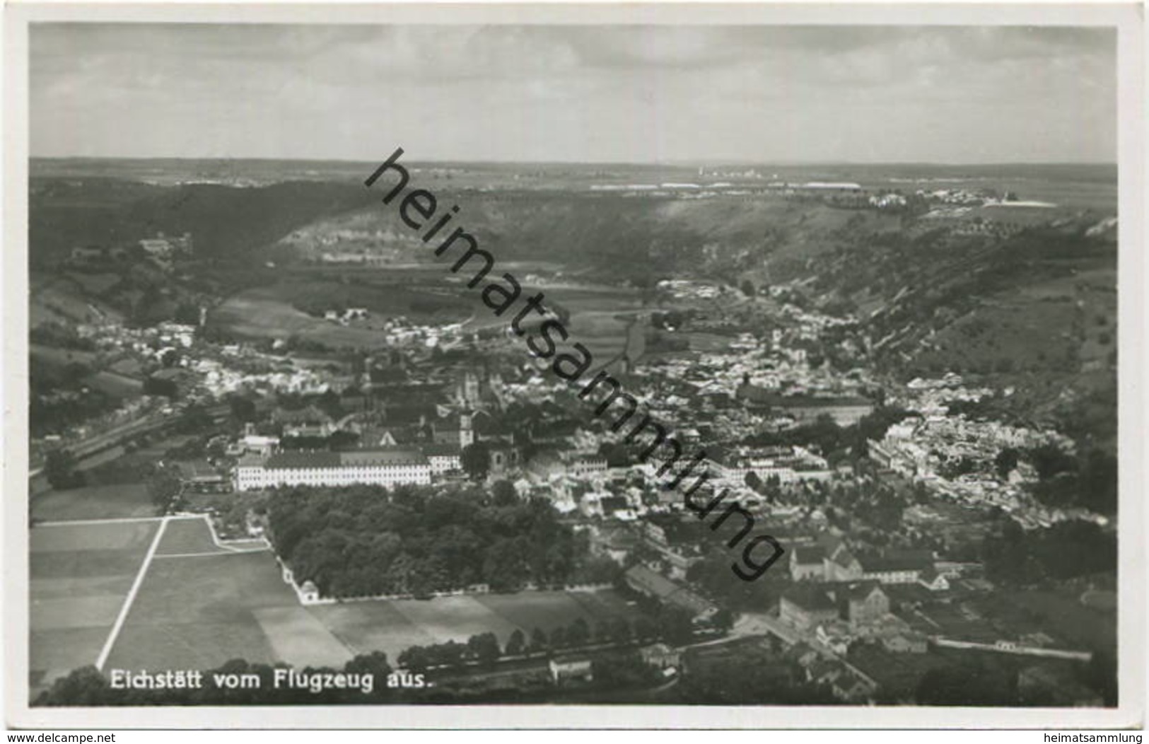 Eichstätt Vom Flugzeug Aus - Fliegeraufnahme - Foto-AK - Verlag P. Seitz & M. Daentler Eichstätt - Eichstaett