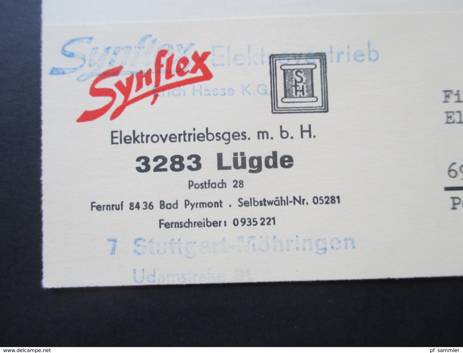 BRD 1971 Nr. 629 MeF Mit 5 Marken! Firmenpostkarte Synflex Elektrovertrieb 3283 Lugde - Briefe U. Dokumente