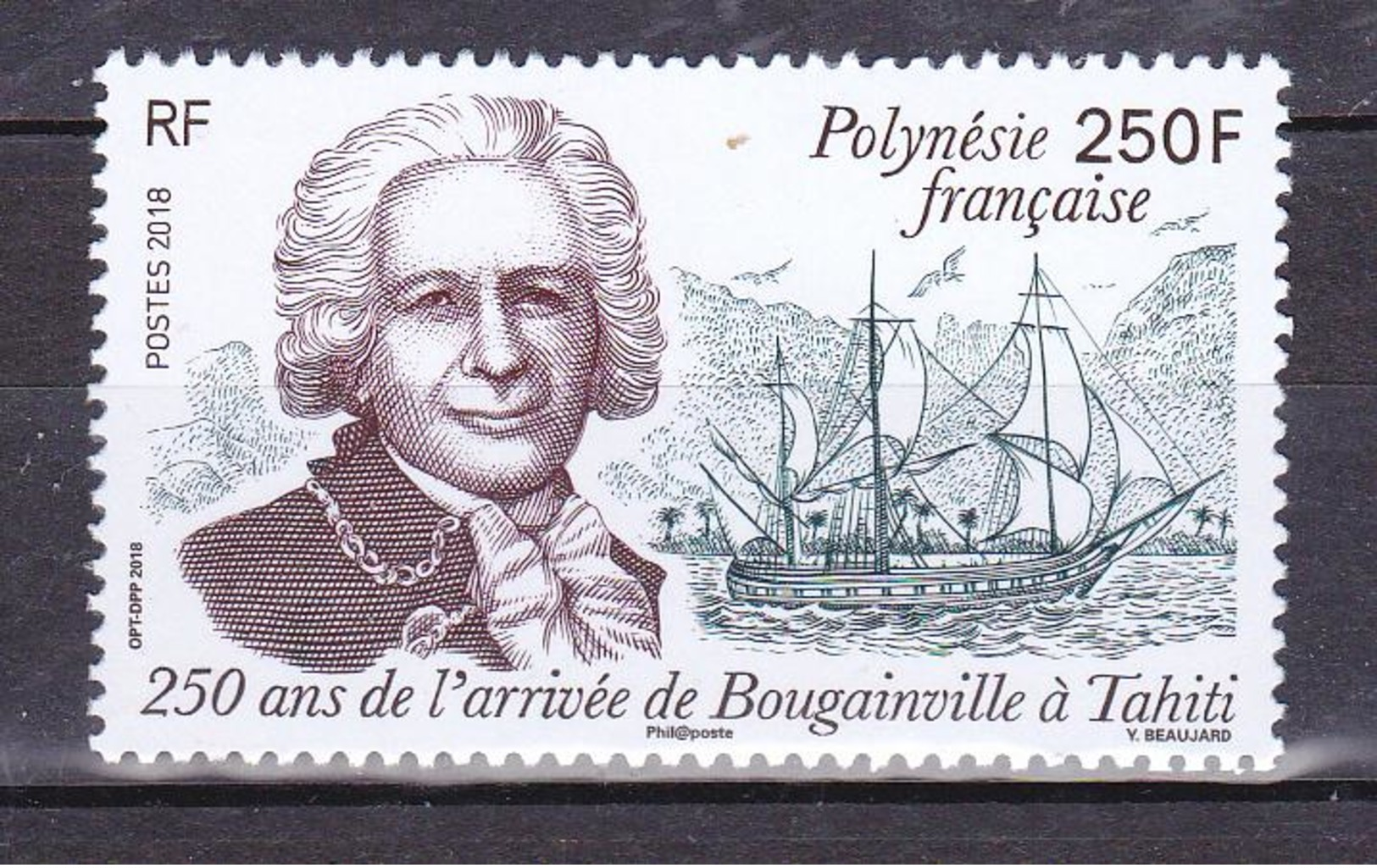 POLYNESIE 2018  250 ANS ARRIVEE DE BOUGAINVILLE MNH** - Nuovi