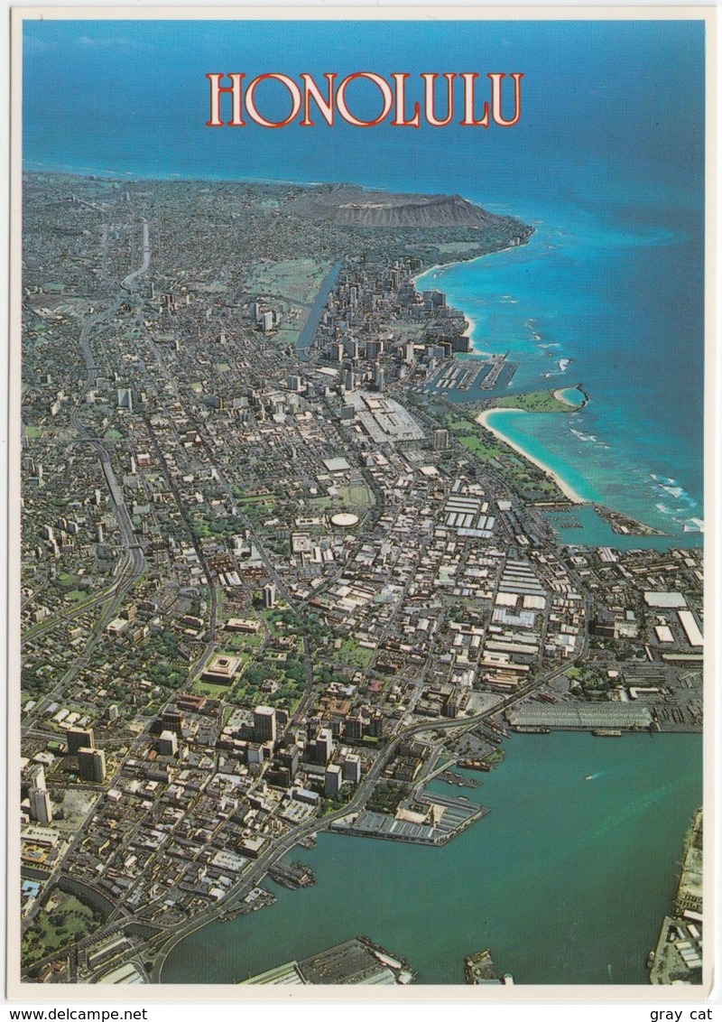 HONOLULU, Aerial View, Unused Postcard [21704] - Honolulu