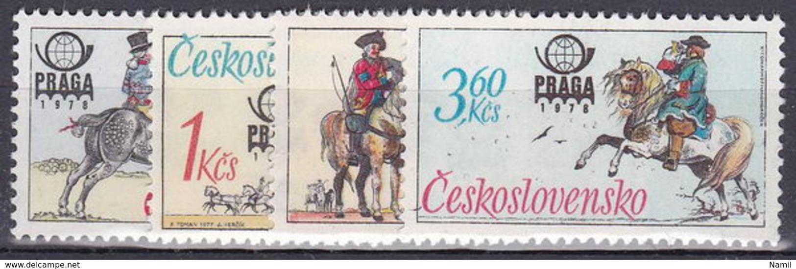 ** Tchécoslovaquie 1977 Mi 2377-80 (Yv 2213-6), (MNH) - Ungebraucht