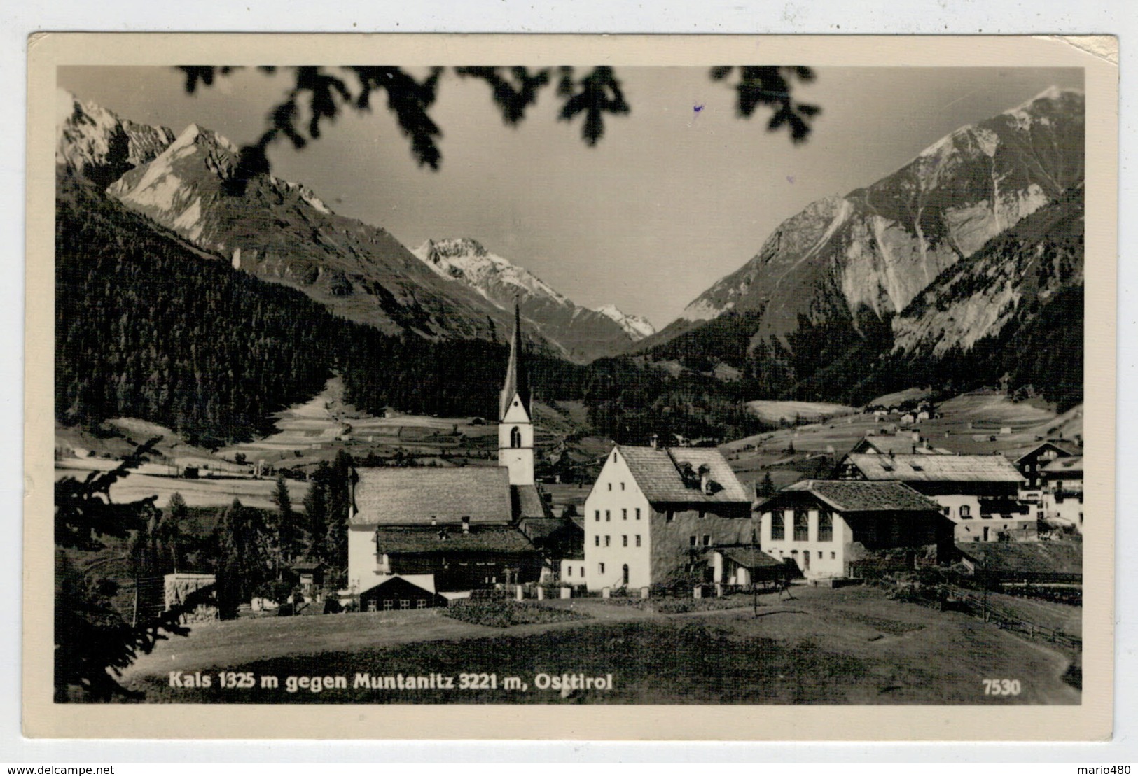 C.P.  PICCOLA     KALS   GEGEN  MUNTANITZ           2 SCAN   (VIAGGIATA) - Kals