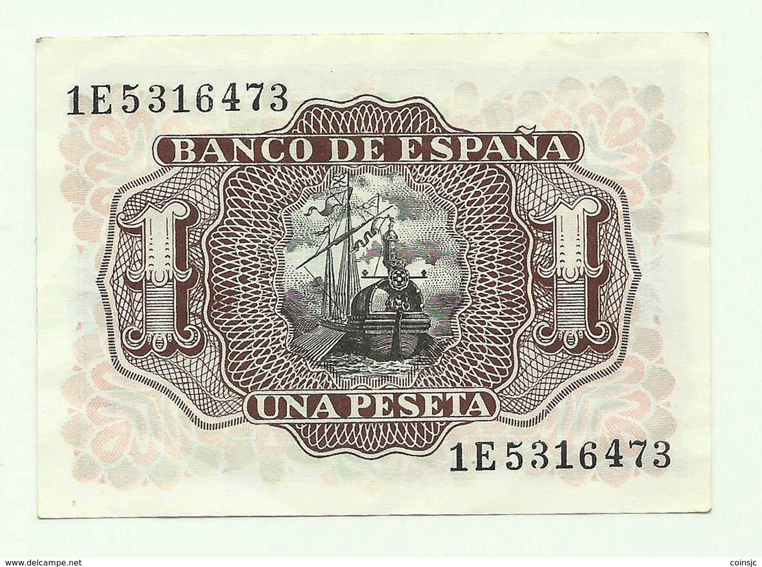 España - 1 Peseta - 1953 - UNC - 1-2 Pesetas