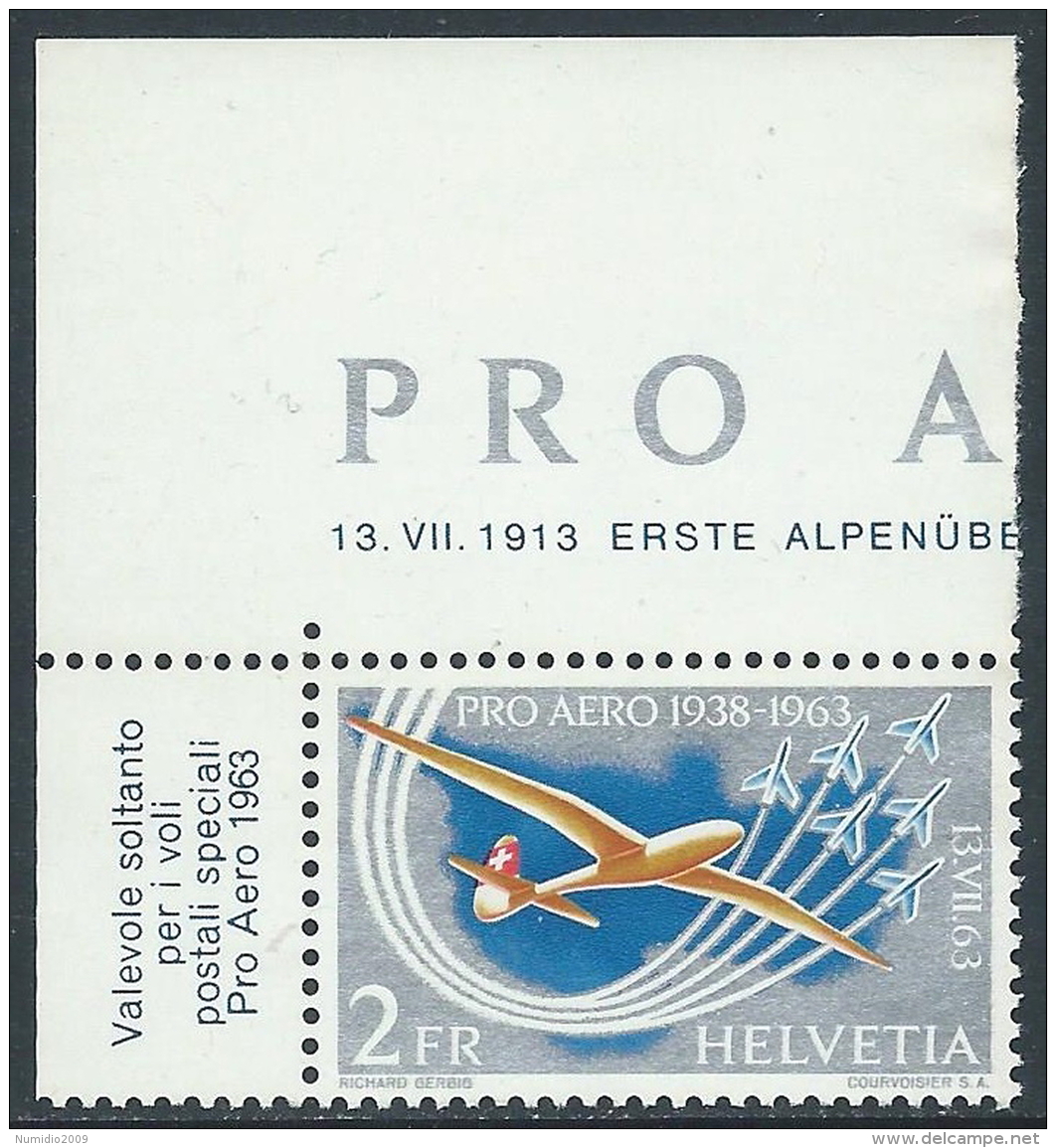 1963 SVIZZERA POSTA AEREA PRO AERO MNH ** - I59-3 - Nuovi