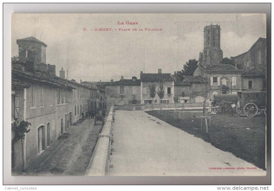 GIMONT (32 - Gers) - Place De La Volaille - Roulottes - Animée - Autres & Non Classés