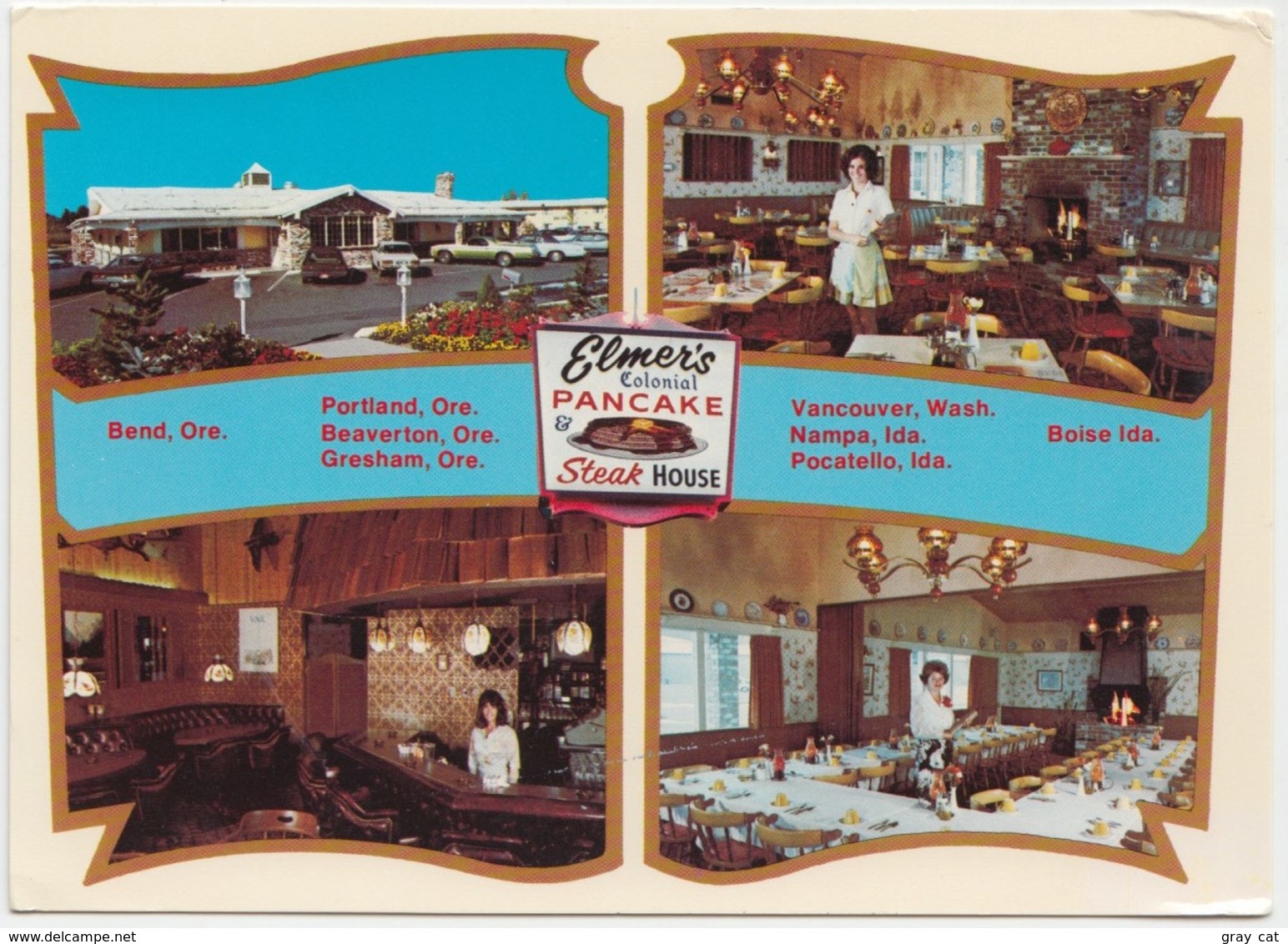 ELMER'S COLONIAL PANCAKE & STEAK HOUSE, Unused Postcard [21718] - Hotels & Restaurants