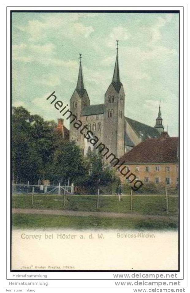 Corvey Bei Höxter An Der Weser - Schloss-Kirche Ca. 1905 - Höxter