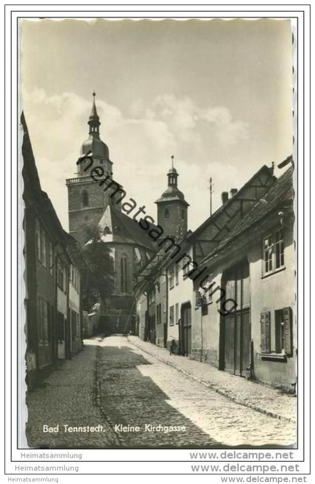 Bad Tennstedt - Kleine Kirchgasse - Foto-AK 50er Jahre - Bad Tennstedt