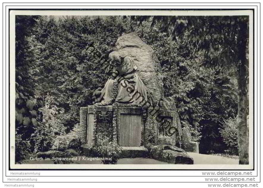 Gutach Im Schwarzwald - Kriegerdenkmal - Foto-AK 30er Jahre - Gutach (Breisgau)