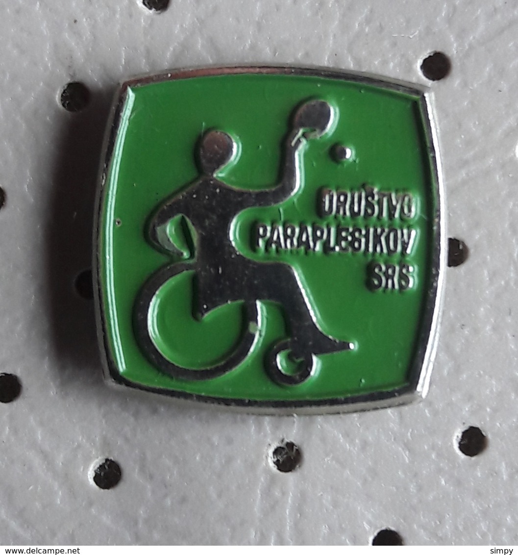 Paraplegic Society Of Slovenia  Section Table Tennis Pin - Tennis De Table