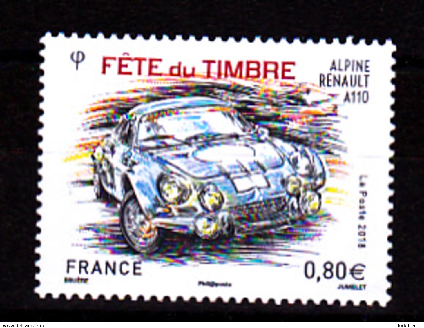 F. 2018  Fête Du Timbre  0.80 € / Neuf** /  Automobile Alpine A110 /  Course, Rallye - Neufs