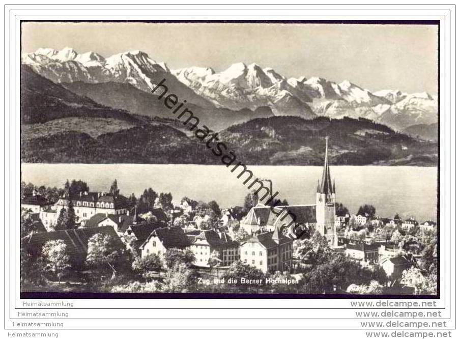 Zug - Panorama - Foto-AK - Zoug