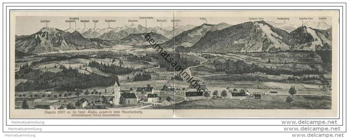 Immenstadt - Diepolz - Hauchenberg - Doppelkarte - Foto-AK - Immenstadt