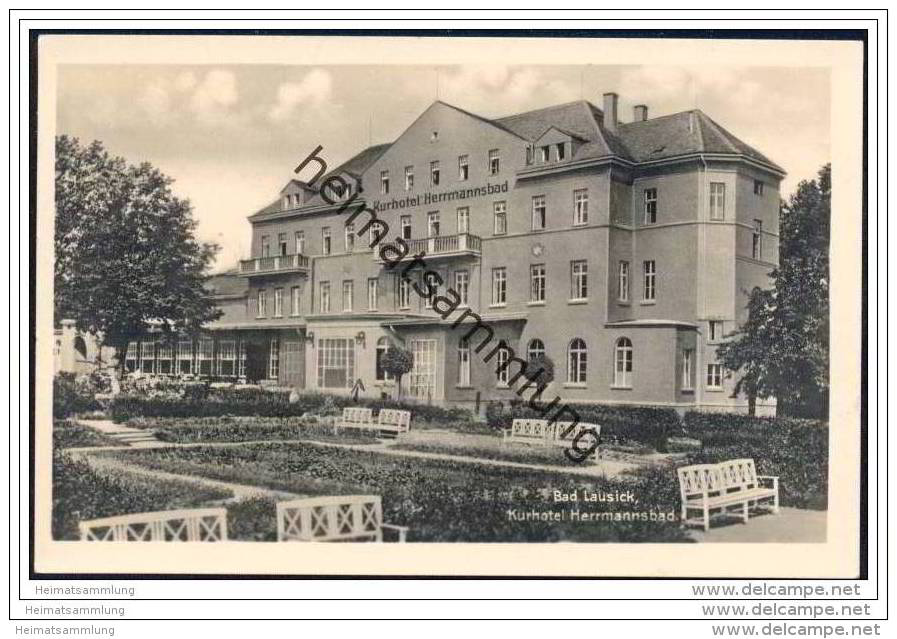 Bad Lausick - Kurhotel Herrmannsbad - Foto-AK - Bad Lausick