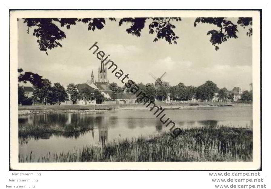 Werder - Blick Von Der Inselbrücke Auf Die Insel - Evangelische Kirche Und Inselmühle - Werder