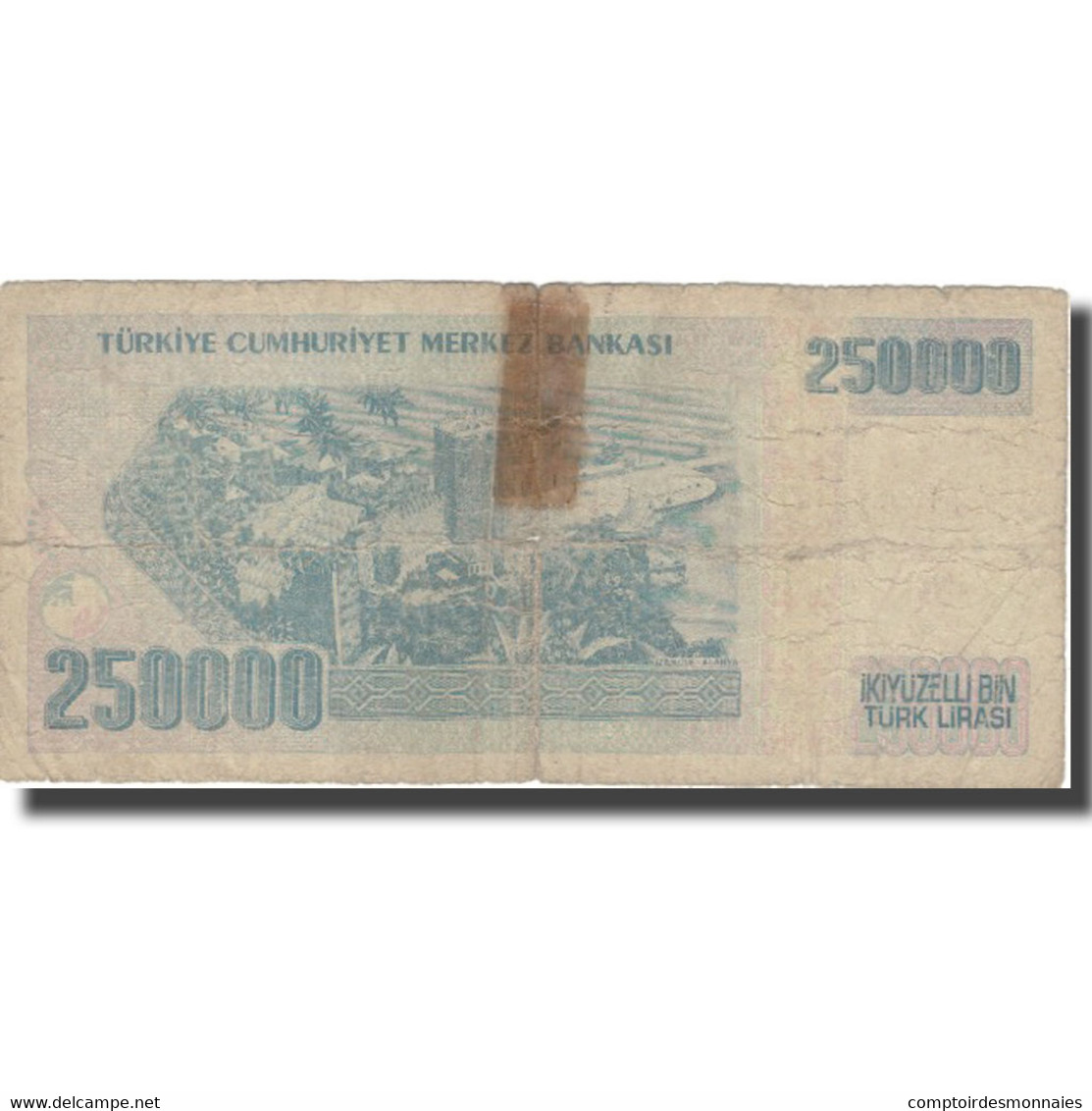 Billet, Turquie, 250,000 Lira, 1998, 1998, KM:211, B - Turquie