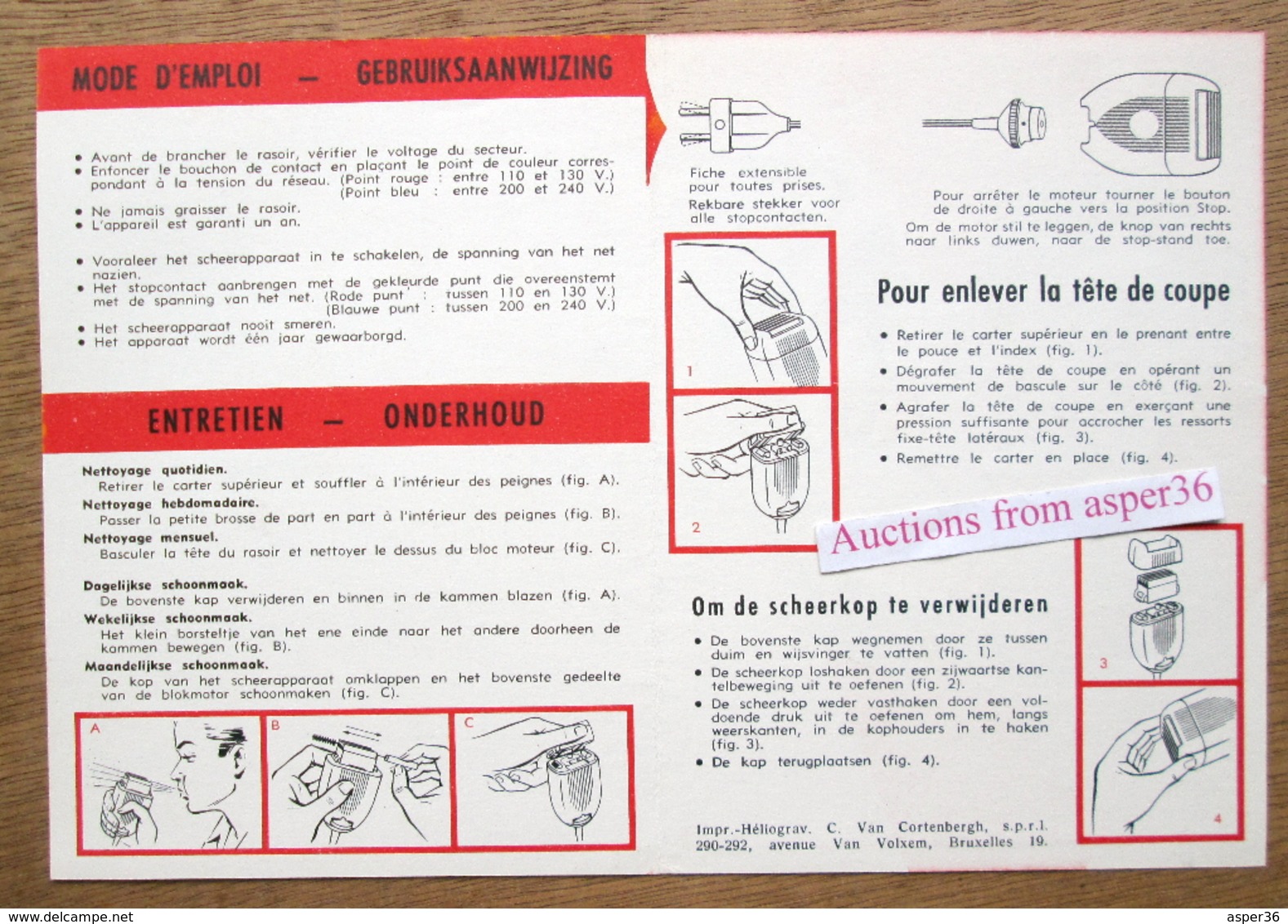 Scheerapparaat "Kalorik" Rasoir électrique - Verzamelingen