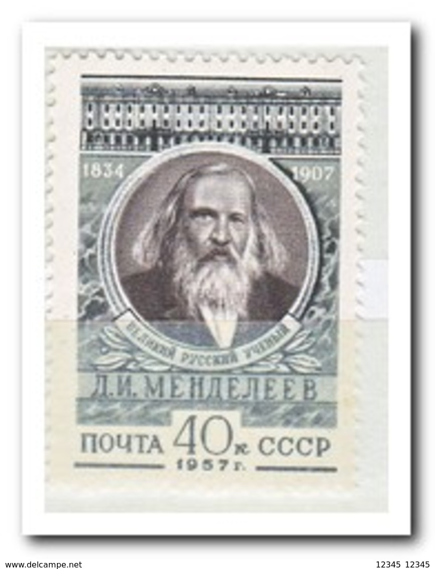 USSR 1957, Postfris MNH, Death Of Dmitry Mendeleyev - Neufs