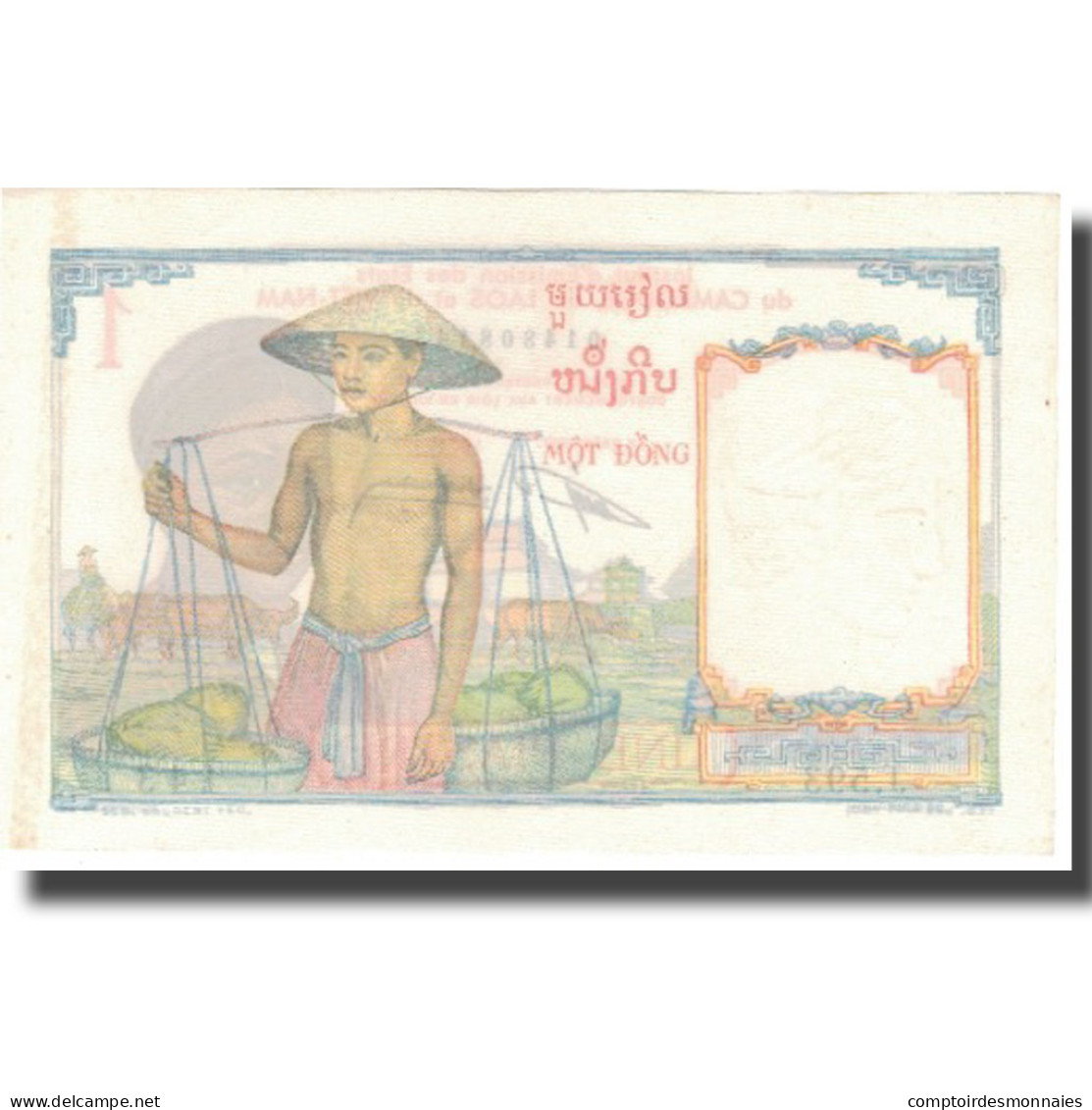 Billet, FRENCH INDO-CHINA, 1 Piastre, Undated (1953), KM:92, SPL - Indocina