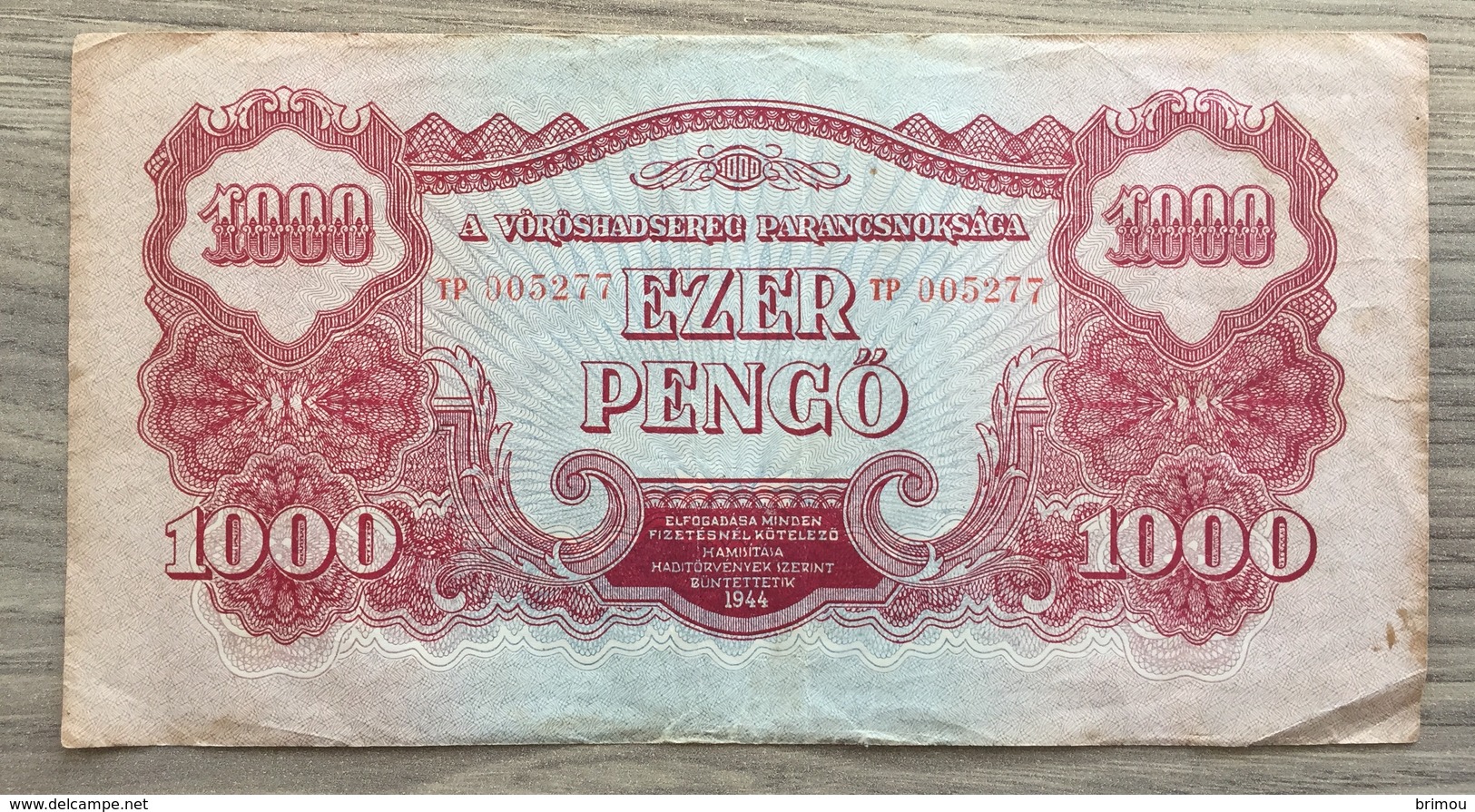 Hongrie 1000 Pengo 1944 - Hongrie
