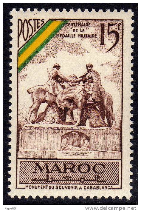 Maroc N° 319 X   Centenaire De La Médaille Militaire Française Trace De Charnière Sinon TB - Other & Unclassified