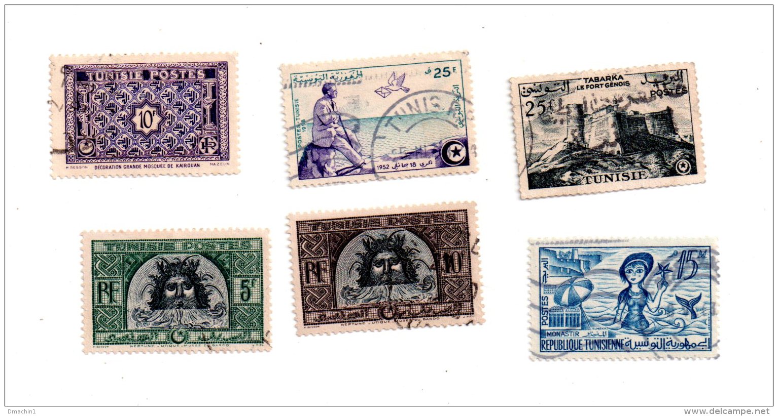 Tunisie -un Petit Lot De Timbres, - Voir état - Tunisie (1956-...)