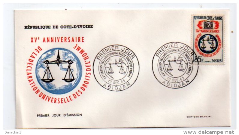 Enveloppes Premier Jour -un Lot De 13 FDC -Cote D'Ivoire- Voir état - Côte D'Ivoire (1960-...)