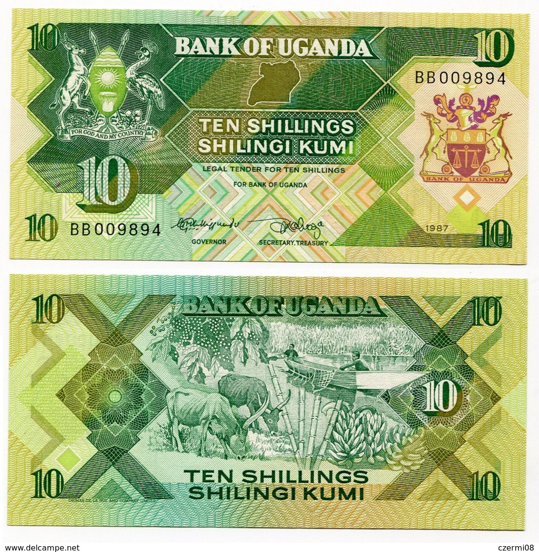 Uganda - 10 Shillings 1987 - Uganda