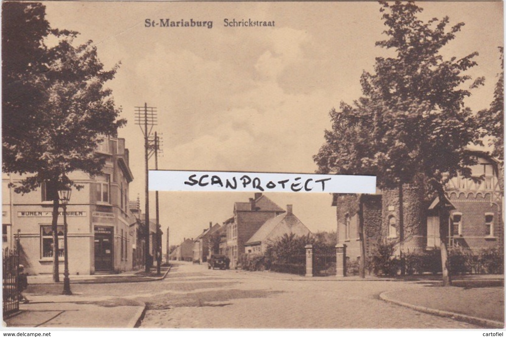 ST-MARIABURG-SCHRIEKSTRAAT-WIJNEN-LIKEUREN-IN HET BOERINNEKEN-UITG J.VAN THIELEN- VERSTUURD-1936-ZELDZAAM-ZIE DE 2 SCANS - Brasschaat