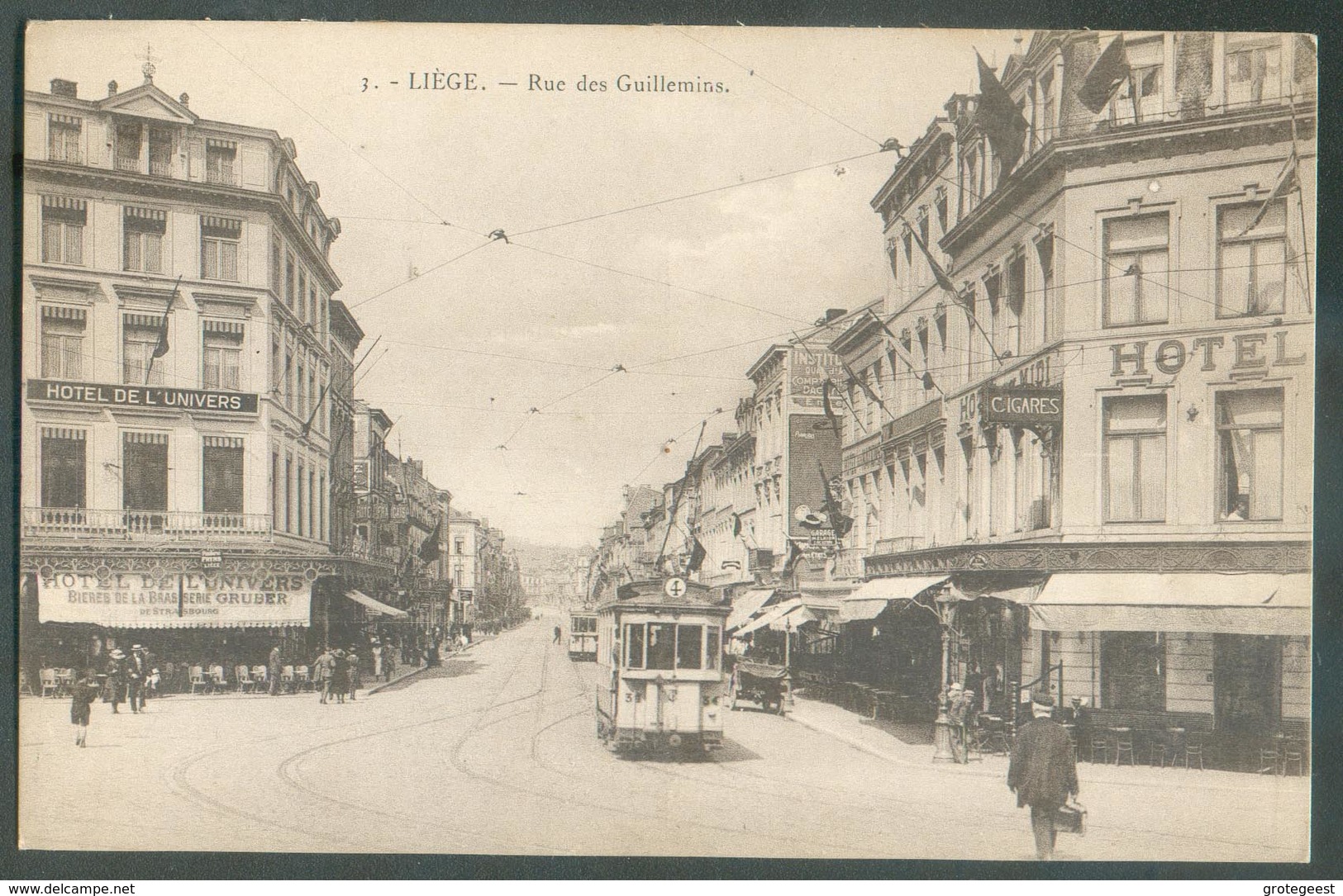 LIEGE Rue Des Guillemins Avec Vue Du Tram  - 13098 - Luik