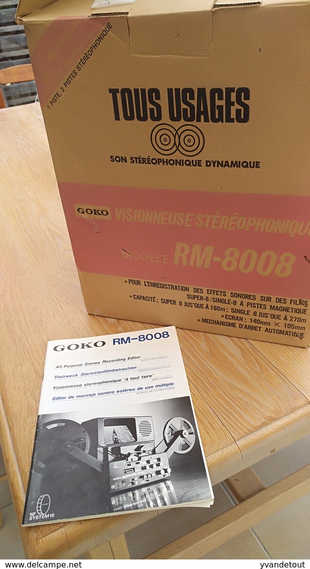 Goko RM-8008 Super 8 8mm Cine Sound Film Stereo Recording Editor 18 & 24 FPS. - Other Apparatus