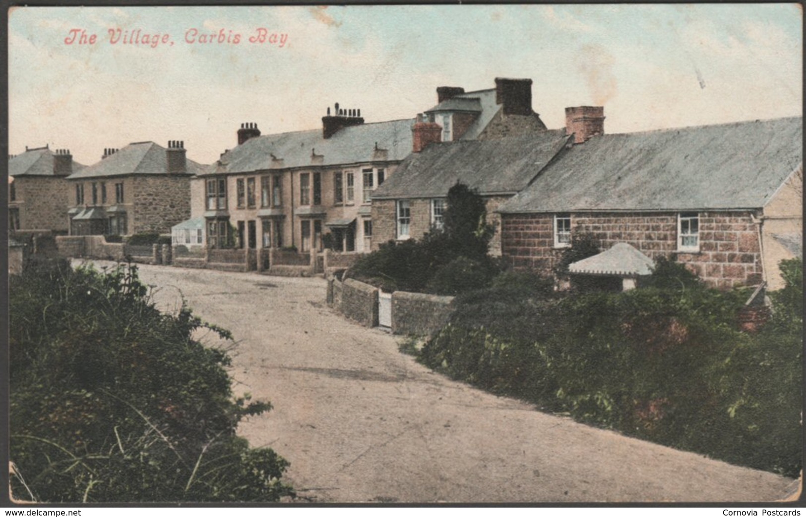 The Village, Carbis Bay, Cornwall, 1908 - Argall's Postcard - Other & Unclassified