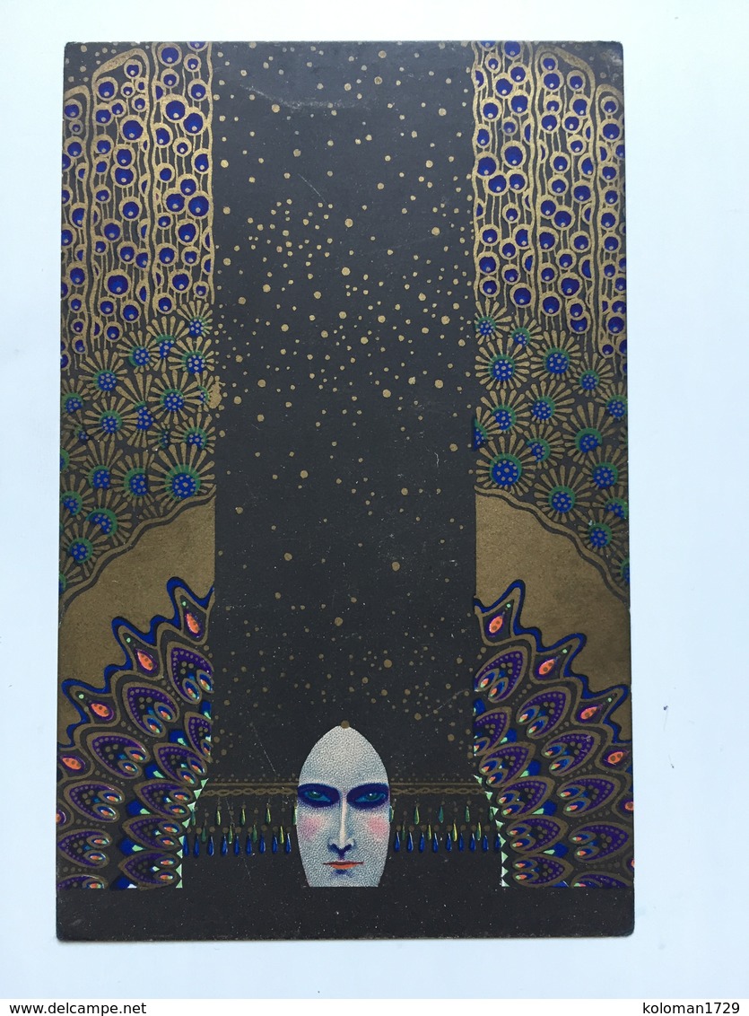 Art Nouveau - Vittorio Zecchin - Serie Smalti & Murrine completa di 8 cartoline