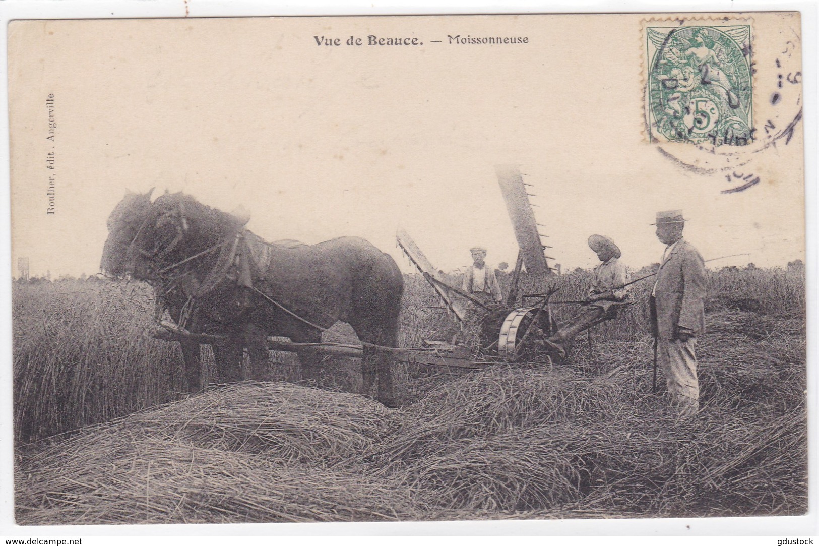 Ille-et-Vilaine - Vue De Beauce - Moissonneuse - Autres & Non Classés