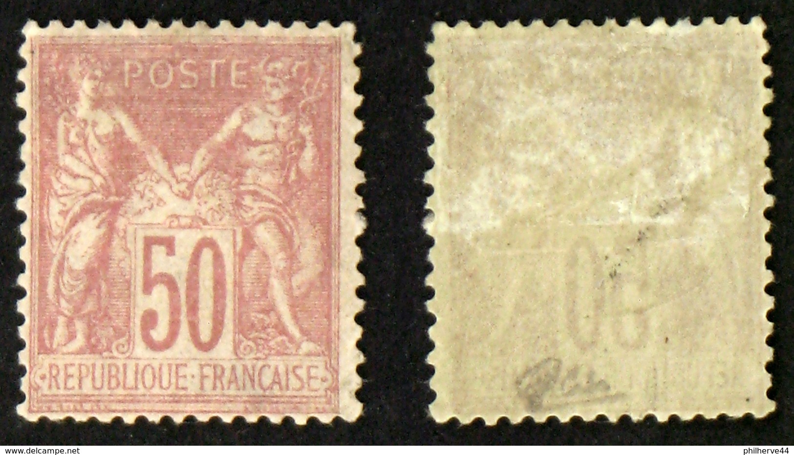 N° 98 - 50c Rose SAGE Neuf N* TB Cote 285€ Signé Calves - 1876-1898 Sage (Type II)