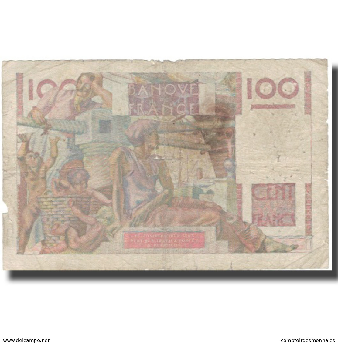 France, 100 Francs, 1946, 1946-12-19, B, Fayette:28.12, KM:128a - 100 F 1945-1954 ''Jeune Paysan''
