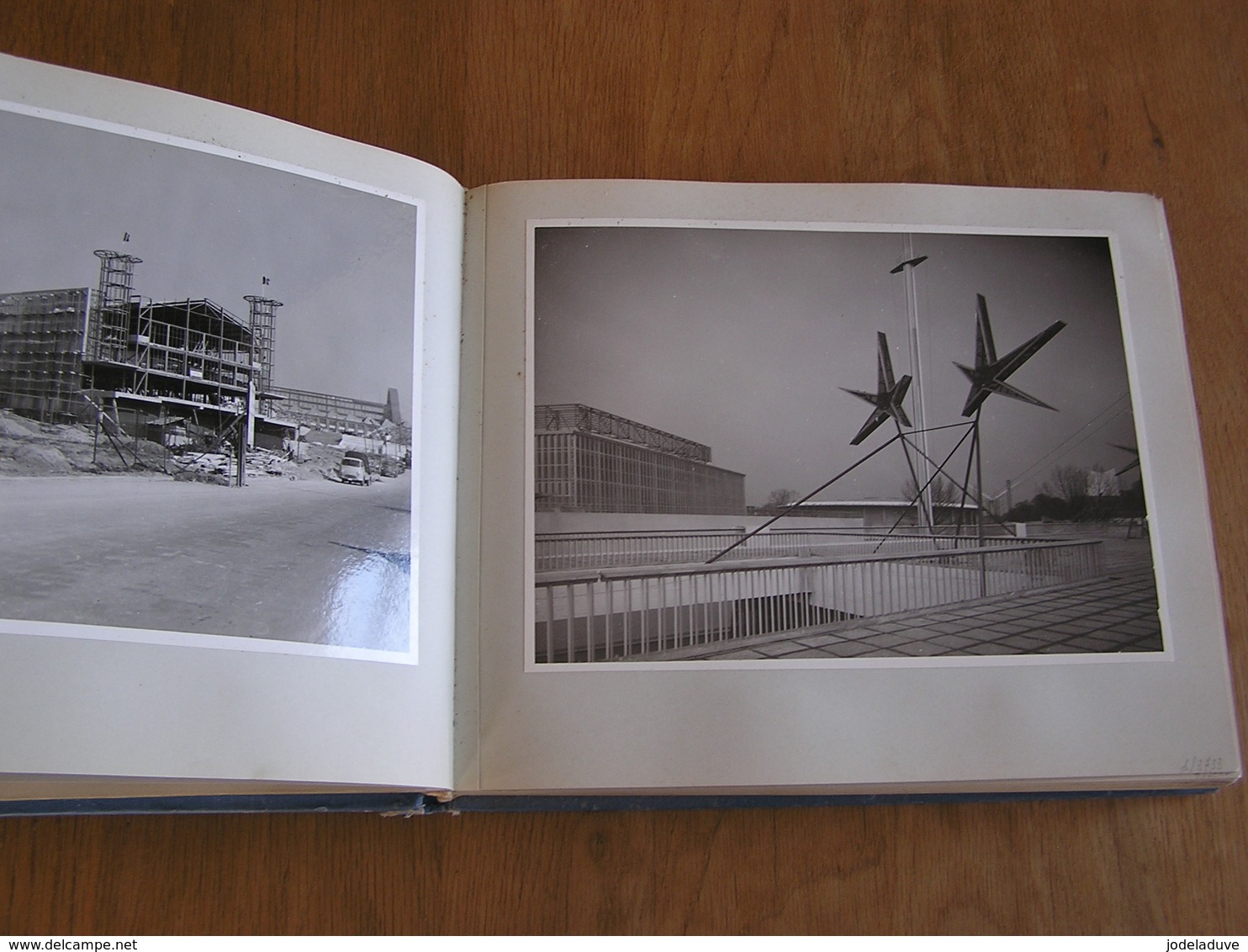 EXPO 58 Rare Album Photos Grandes Photographies 22,5 X 17,5 Atomium Construction Exposition Universelle 1958 Bruxelles