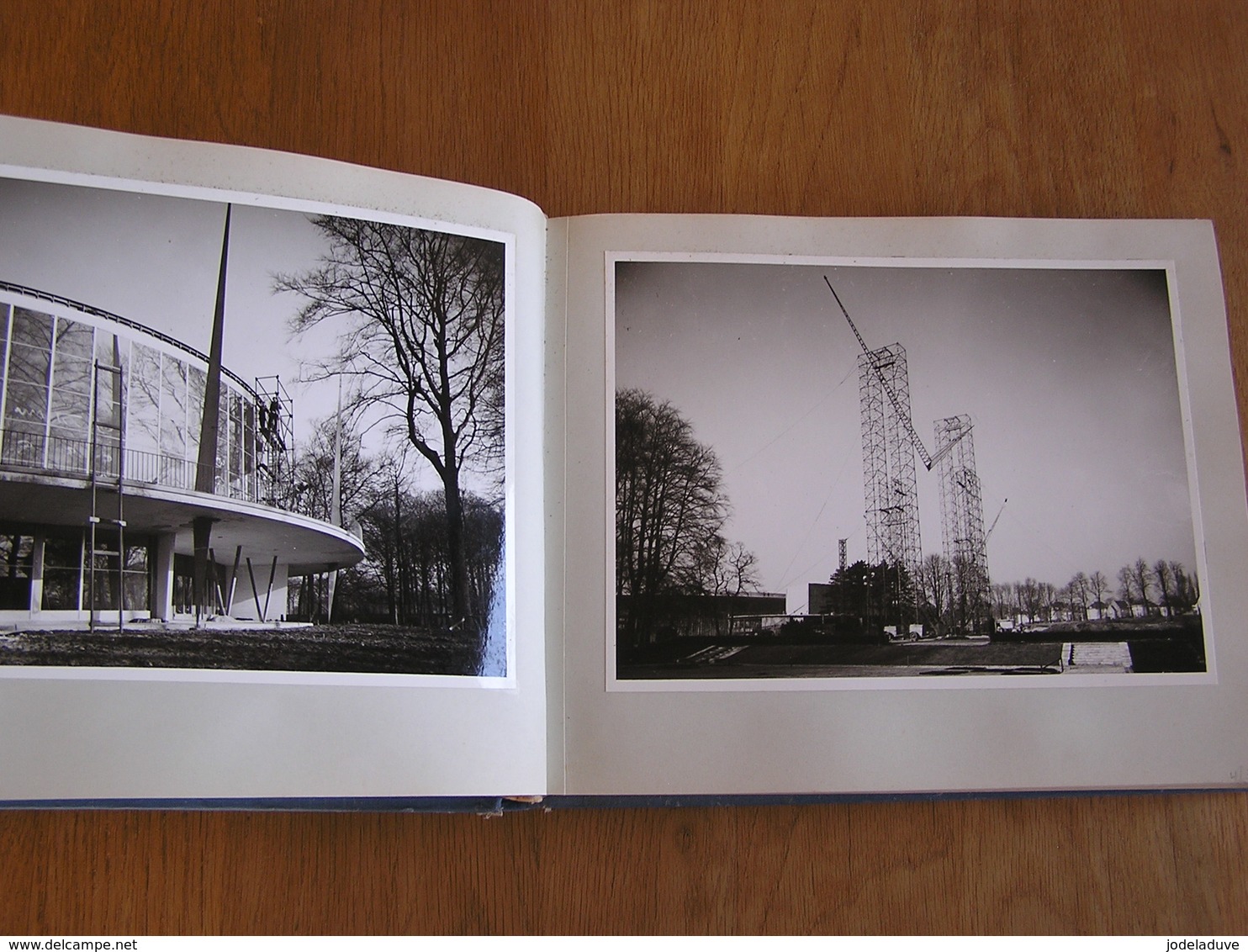 EXPO 58 Rare Album Photos Grandes Photographies 22,5 X 17,5 Atomium Construction Exposition Universelle 1958 Bruxelles