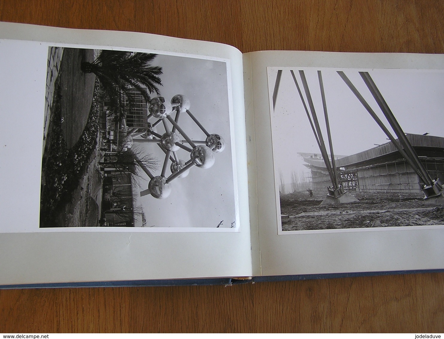 EXPO 58 Rare Album Photos Grandes Photographies 22,5 X 17,5 Atomium Construction Exposition Universelle 1958 Bruxelles