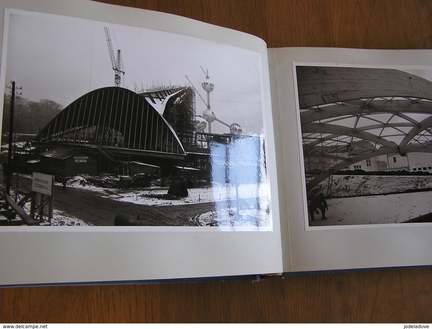 EXPO 58 Rare Album Photos Grandes Photographies 22,5 X 17,5 Atomium Construction Exposition Universelle 1958 Bruxelles