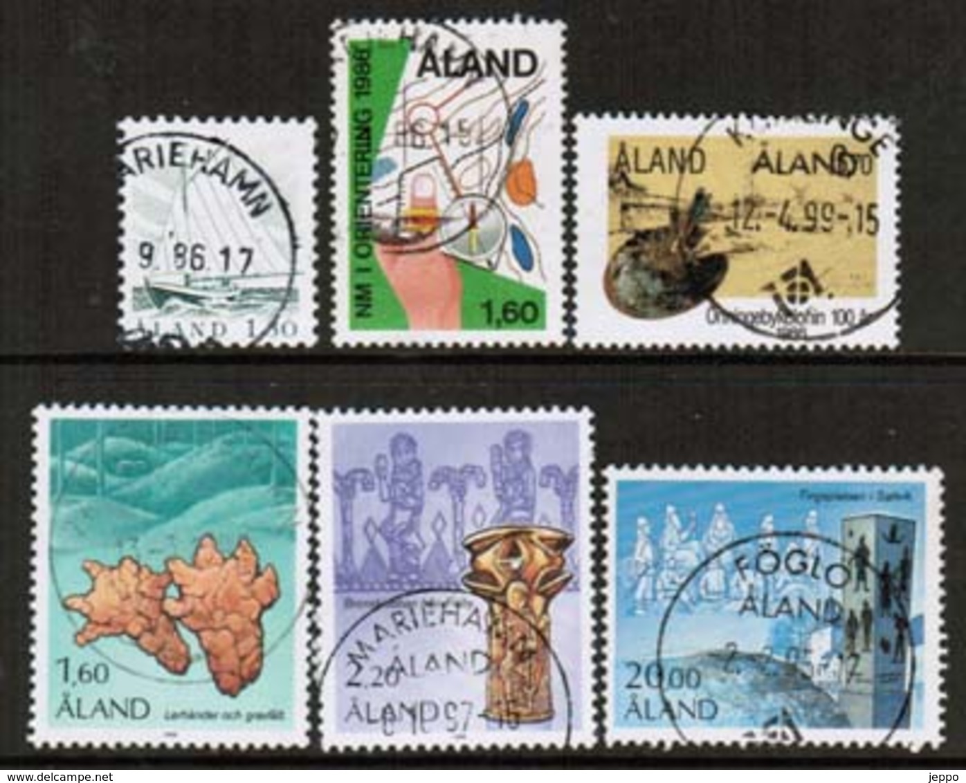 1986 Aland Islands Complete Year Set  Used. - Ålandinseln