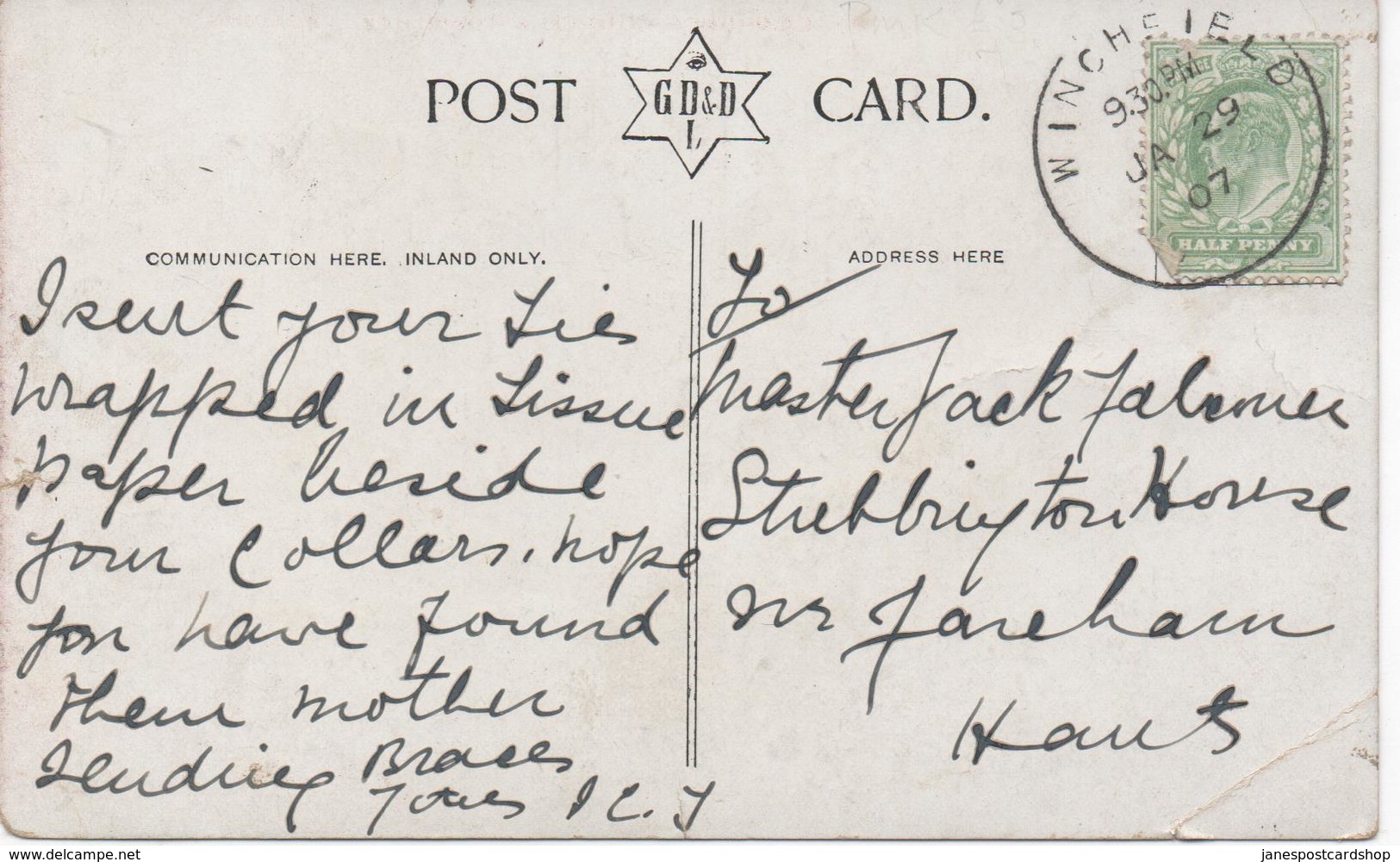 ST. LAWRENCE CHURCH & TOWN HALL - READING With WINCHFIELD Skeleton Postmark - Reading