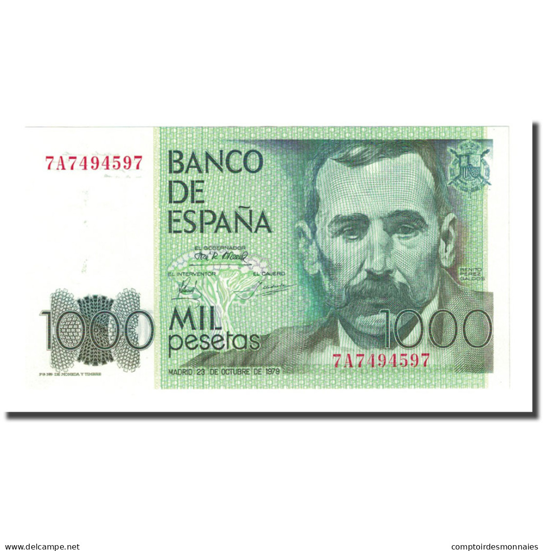 Billet, Espagne, 1000 Pesetas, 1979-10-23, KM:158, NEUF - [ 4] 1975-… : Juan Carlos I