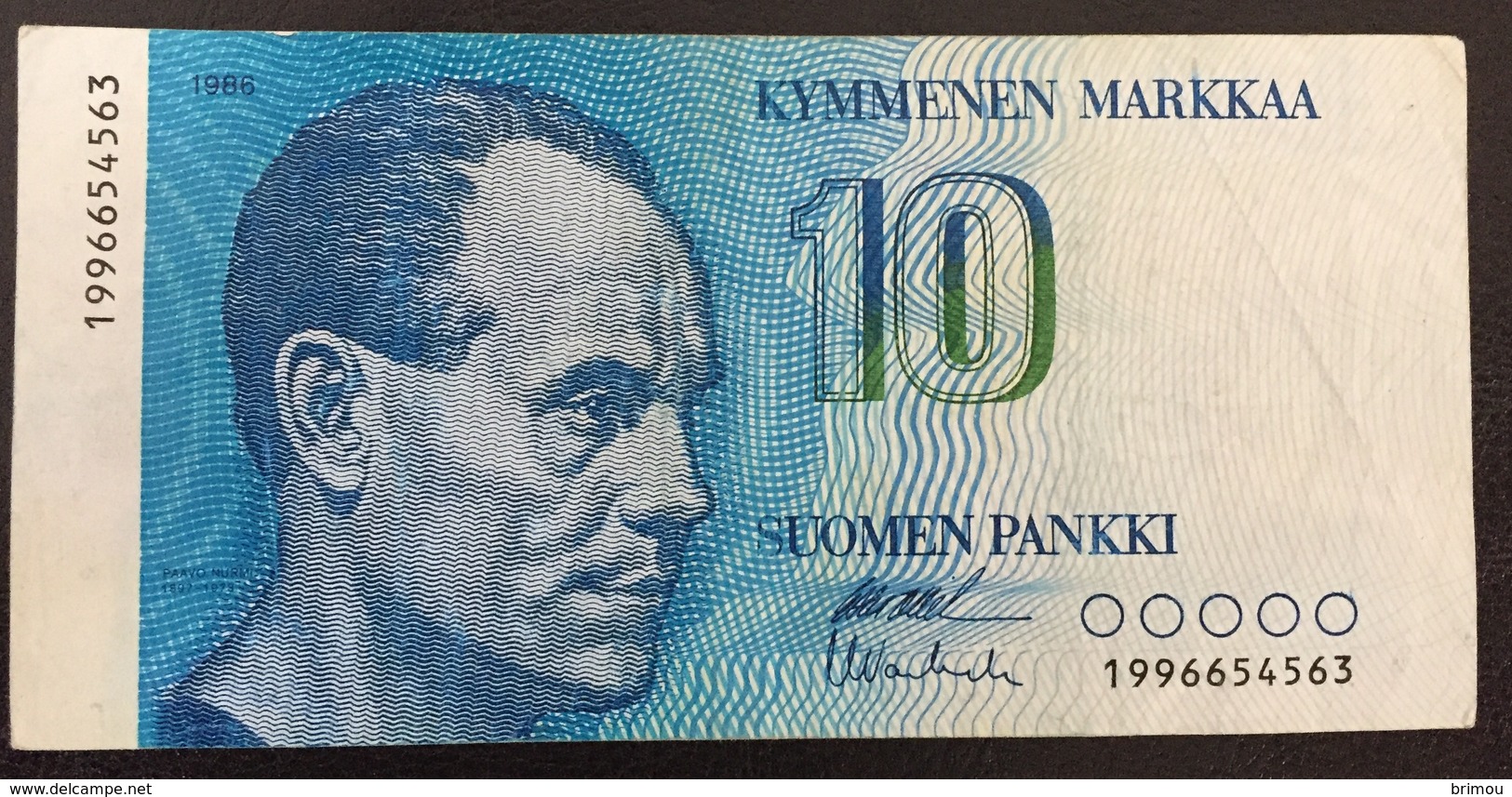 Finlande Billet 10 Markkaa 1986 - Finland